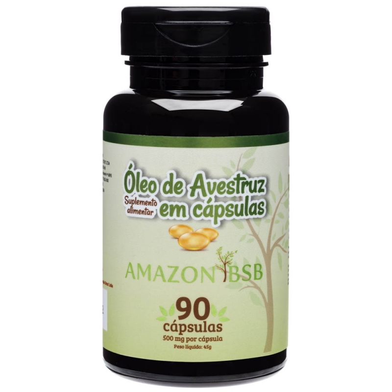 Imagem do produto Óleo de Avestruz 90 Cápsulas - 500mg